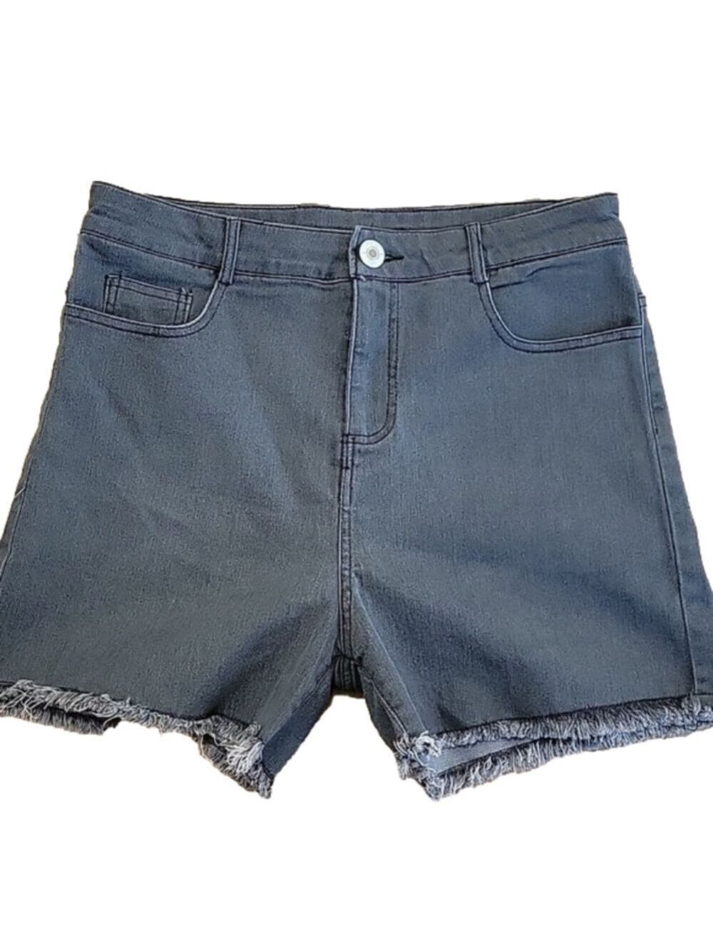 Cupro Bronamina Classic 5 Pocket Raw Hem Jean Shorts Size Large NWOT